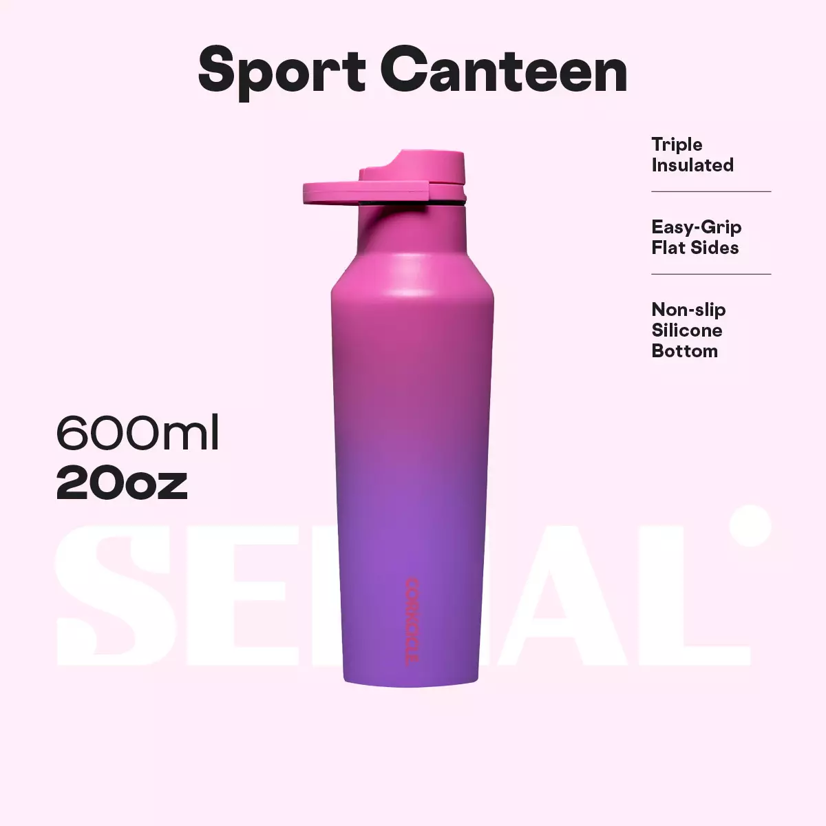 CORKCICLE Sport Canteen 20oz - Hydrangea