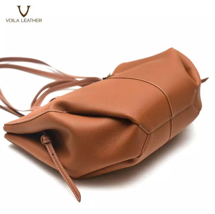 VOILA LEATHER Tas Tote Wanita Kulit Asli Genuine Leather Tote Bag AVEENA Havana