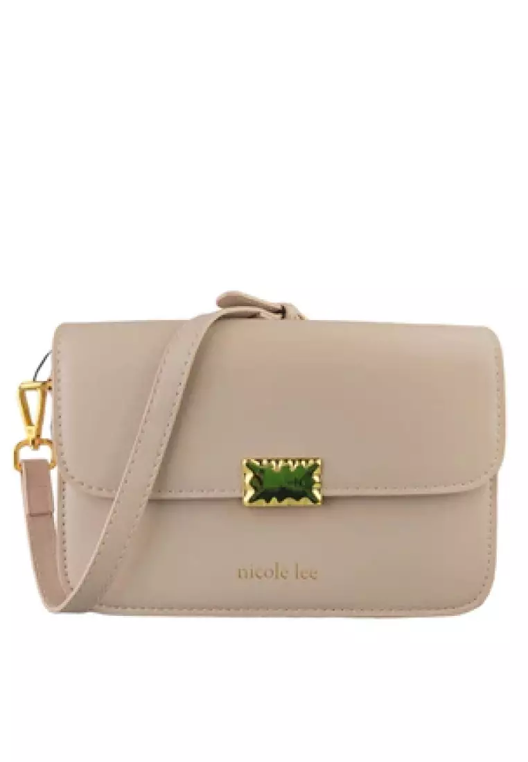 Nicole Lee Tas Wanita Selempang Bahu Tas Kerja Hand Bag Casual Branded Ori 3721506901BLA/KHA/LGR