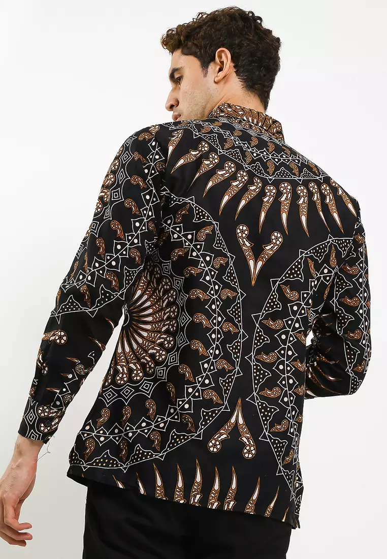 Krispatih Kemeja Batik Premium Pria Casual Modern Lengan Panjang
