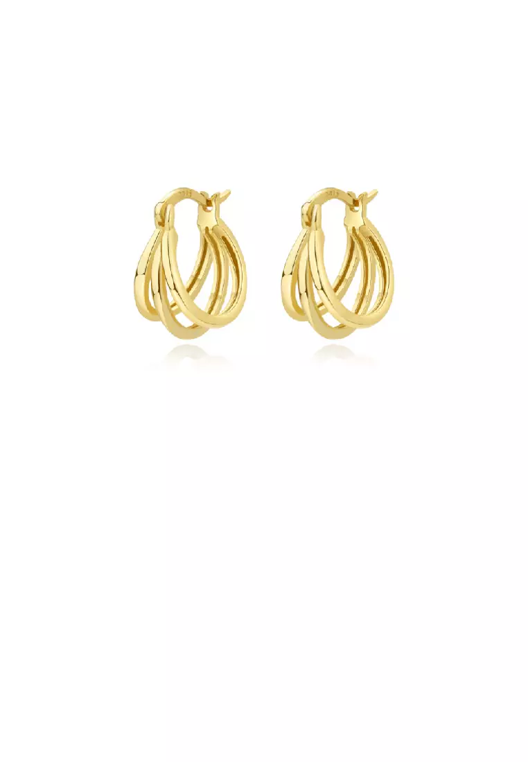 Gold fashion earrings clearance