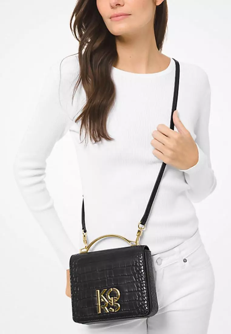 Michael kors crocodile best sale crossbody