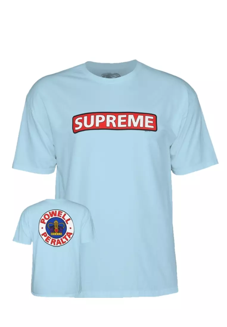 Powell-Peralta Supreme Long Sleeve T-Shirt - Powder Blue