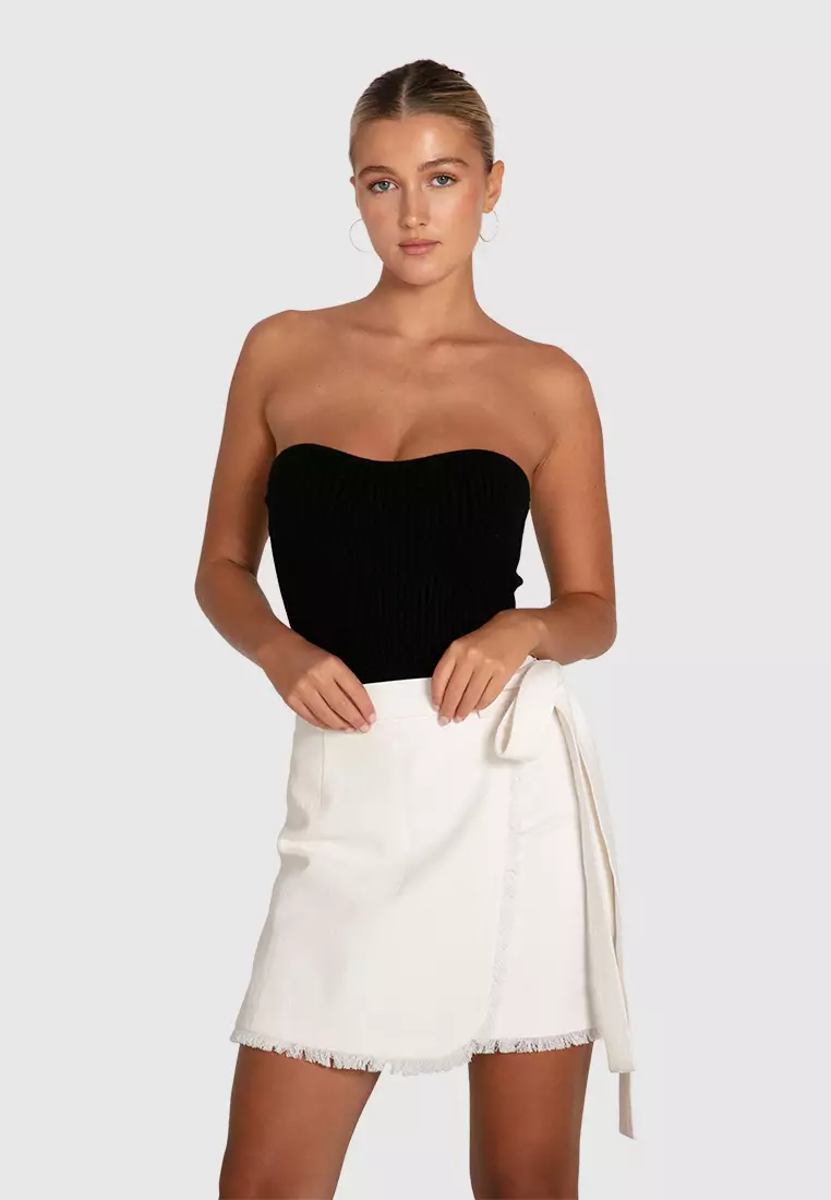 There She Goes Frayed Edge Skirt