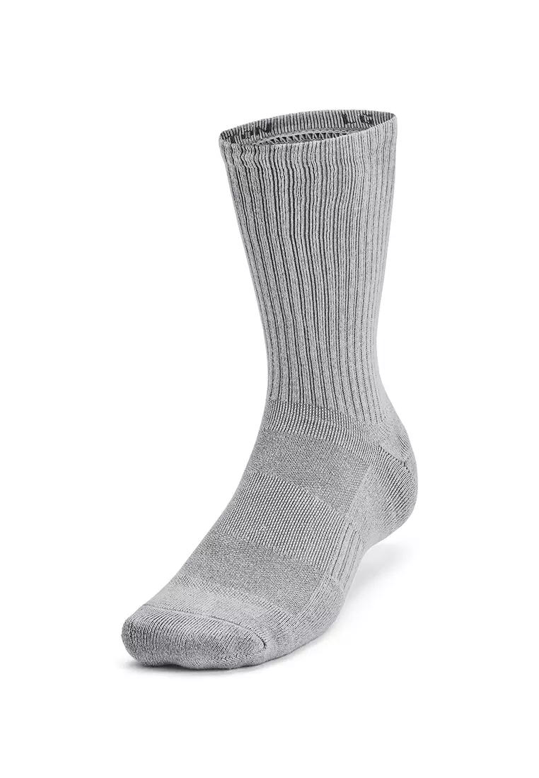Under Armour Unisex UA Training Cotton 6-Pack Crew Socks