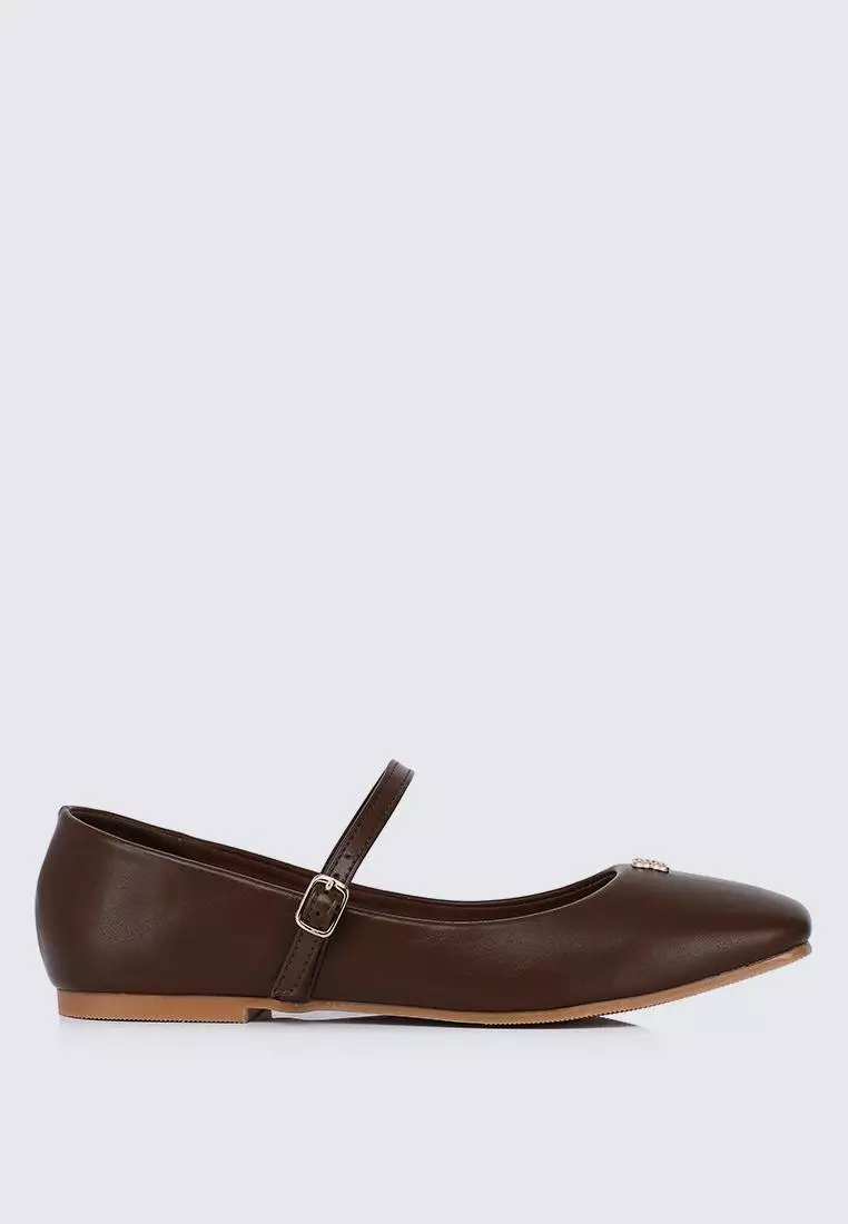 Discount on My Ballerine  shoes - SKU: My Ballerine Aimee Comfy Ballerina In Espresso