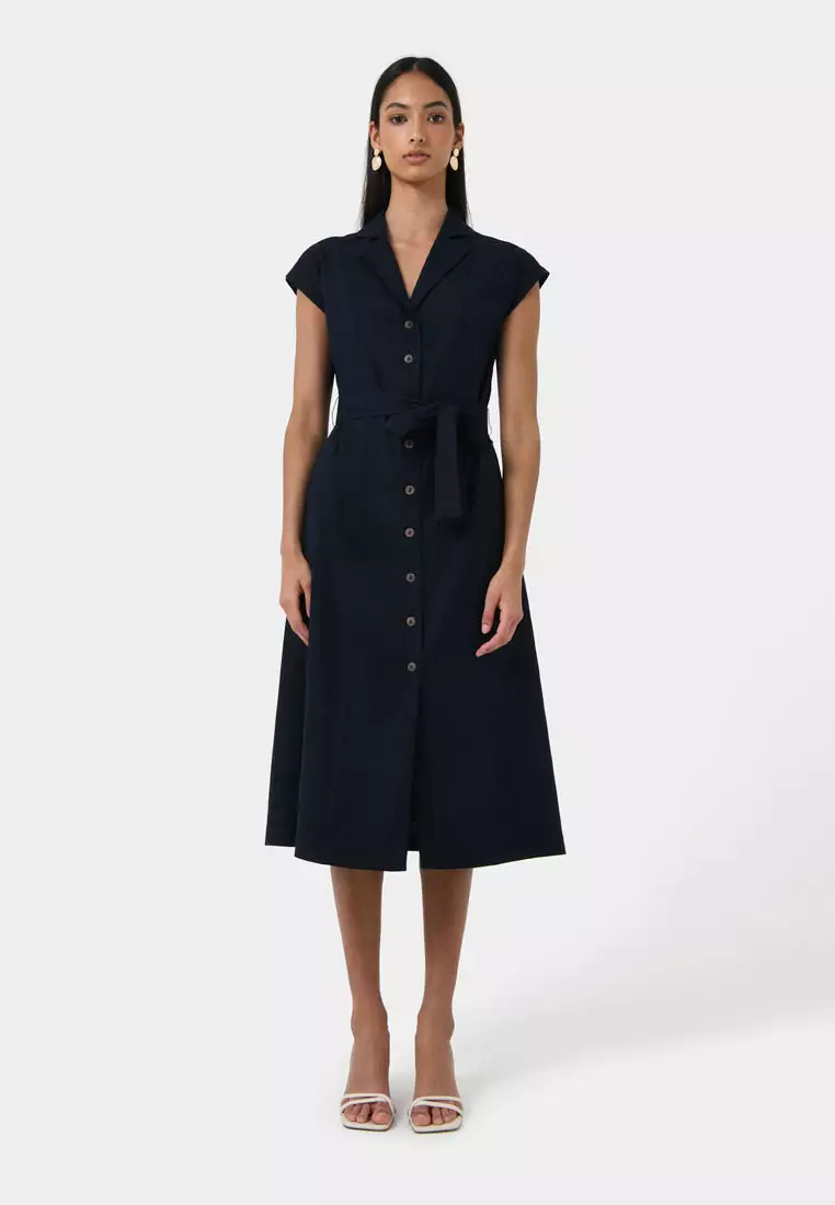 Kade V-neck Linen Dress