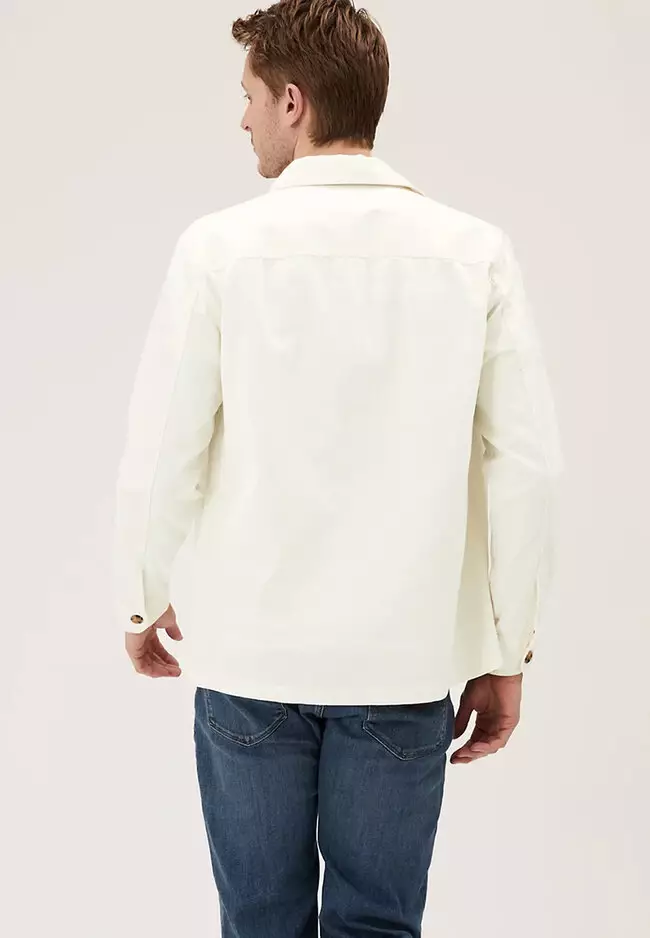 Pure Cotton Garment Dyed Overshirt