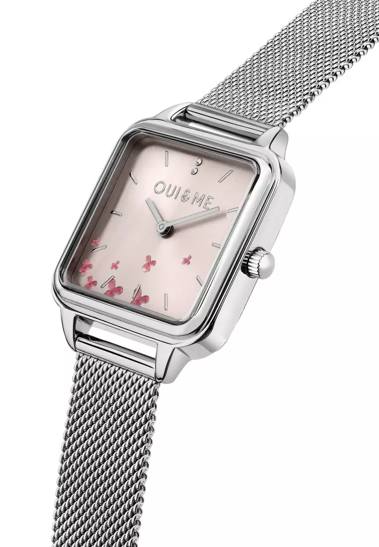 [Sustainable Watch] Oui & Me Harmonie 36.2x27.5mm Rectangular Case Women's Metal Band Quartz Watch ME010385
