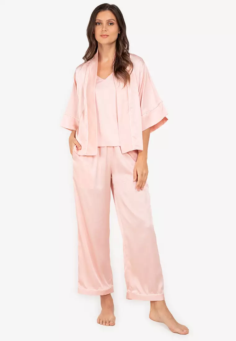 Silk kimono clearance pajama set