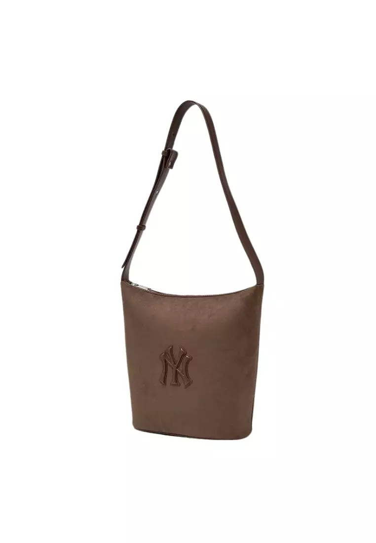 Basic Suede Bucket Bag - NY Brown 
