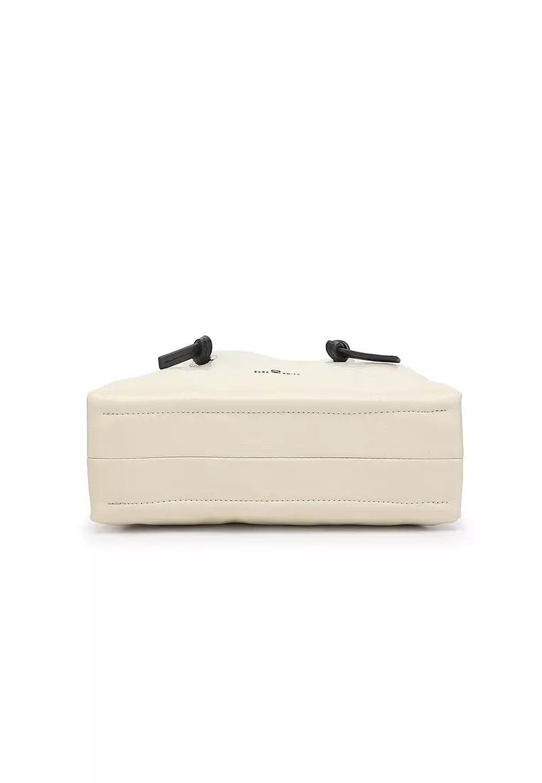 Women's Top Handle Bag / Sling Bag / Crossbody Bag - Beige