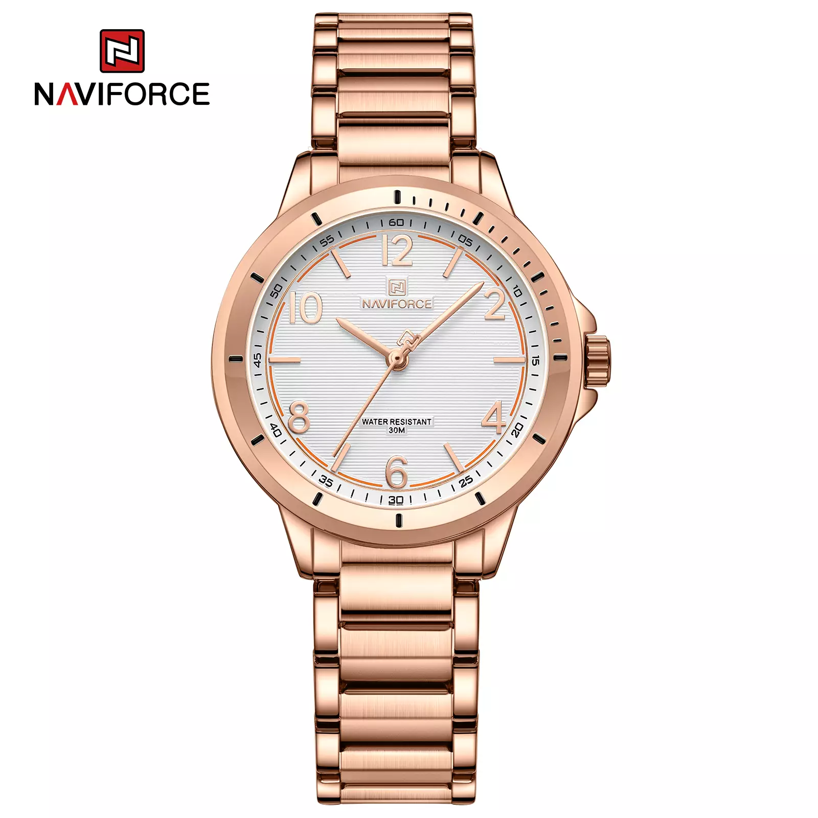 Jam Tangan Wanita Naviforce 5021 Original Stainless Steel