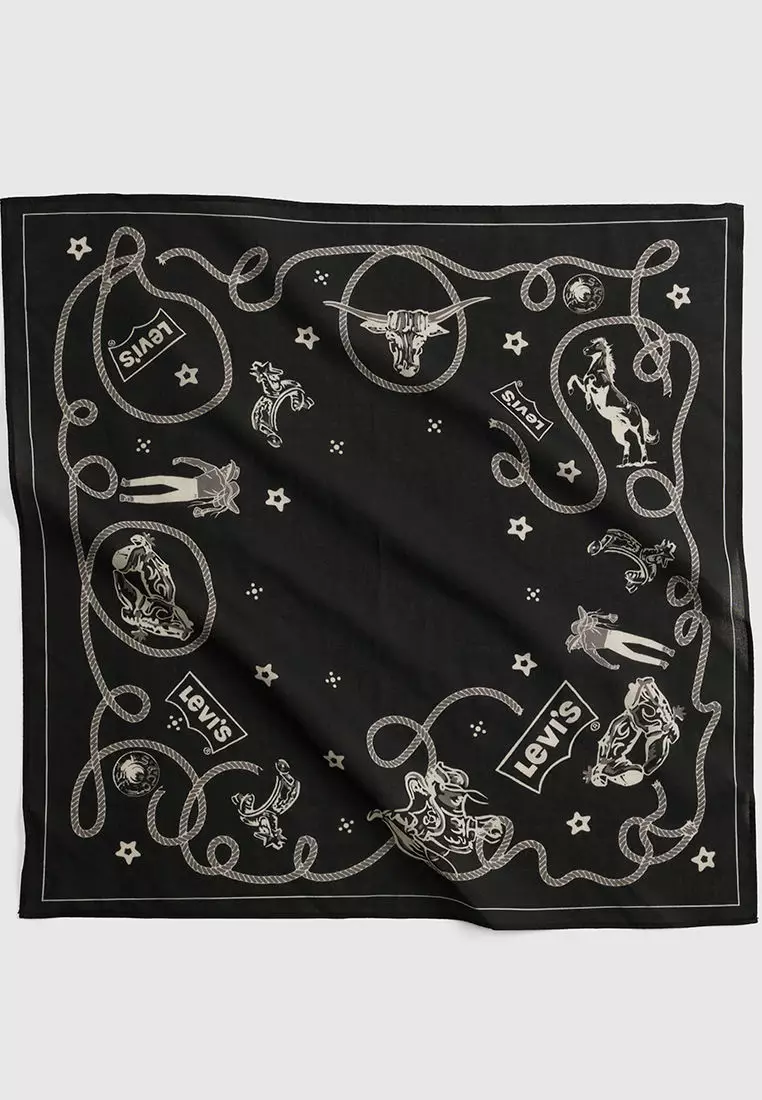 Bandana Viso Unisex Levi's – Protezione Riutilizzabile, 1 Pezzo, Colore Nero - 3