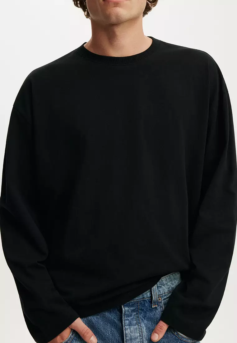 Organic Cropped Fit Long Sleeves Tee
