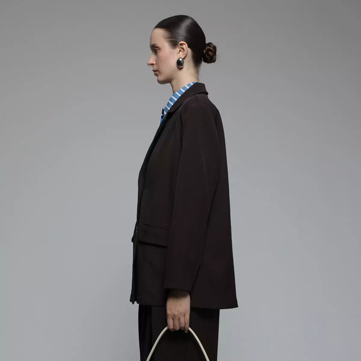 COTTONINK Studio - Outerwear Blazer Wanita Brown Solin #StudioEssentials