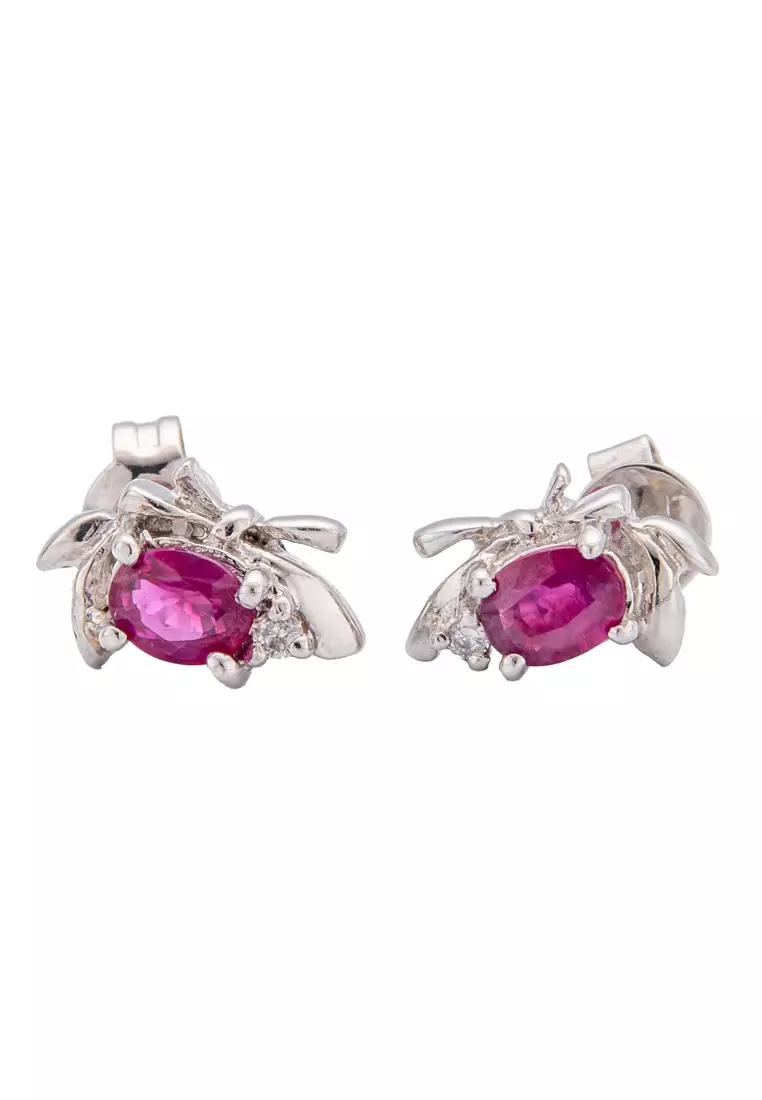 Real ruby hotsell earrings