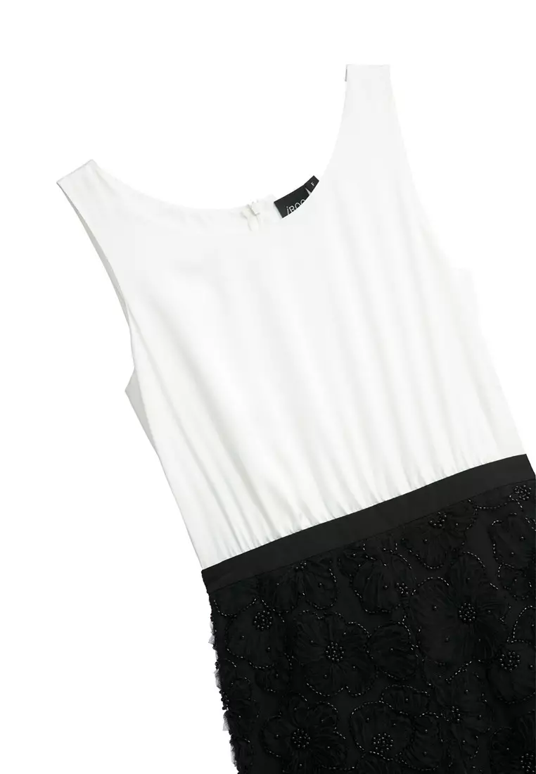 Skirt Dress With White Top And Black Bottom Forever 21 White Lace