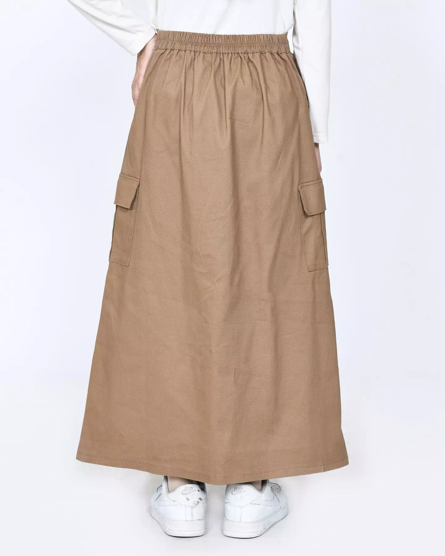 BUY 1 GET 1 FREE Cotton Cargo Skirt  [Olive - Cappucino]
