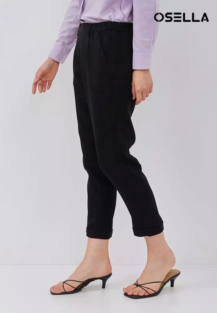 OSELLA ZOE CAPRI PANTS IN BLACK