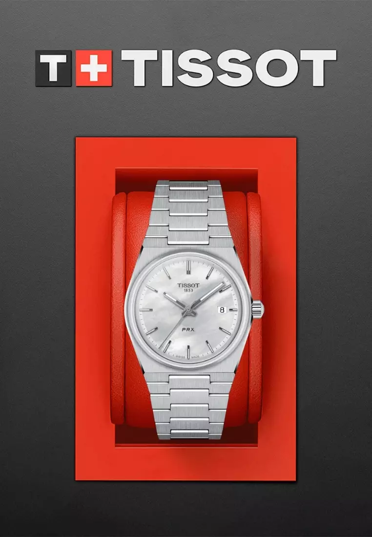 Buy Tissot Tissot PRX 35MM White Mother-Of-Pearl Dial Silver