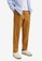 MANGO Man brown Elastic Waist Cotton Trousers 3FE6EAA7A6E2AEGS_1