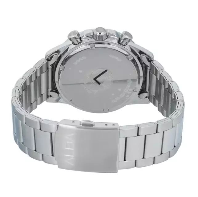 Jam Tangan Pria Alba AM3A19 AM3A19X1 Strap Stainless Steel Silver Color Chronograph Black Color
