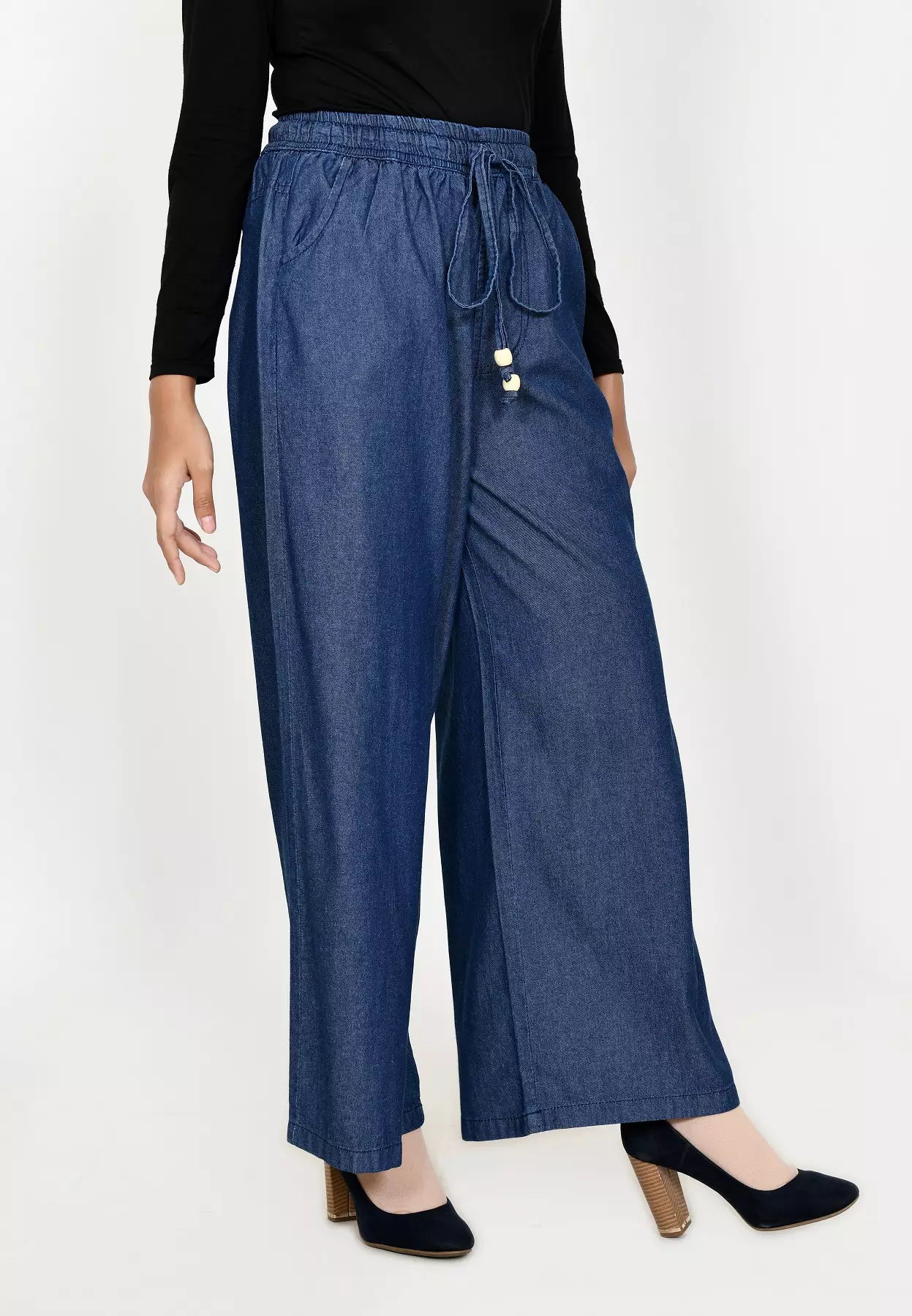 Kulot Denim Emma [Panjang 102 cm] DARK BLUE