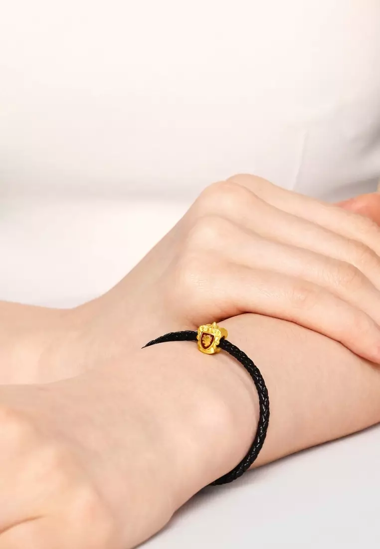 999 Gold Harry Potter Gryffindor Charm for Women & Men 92754C [Bracelet not included]