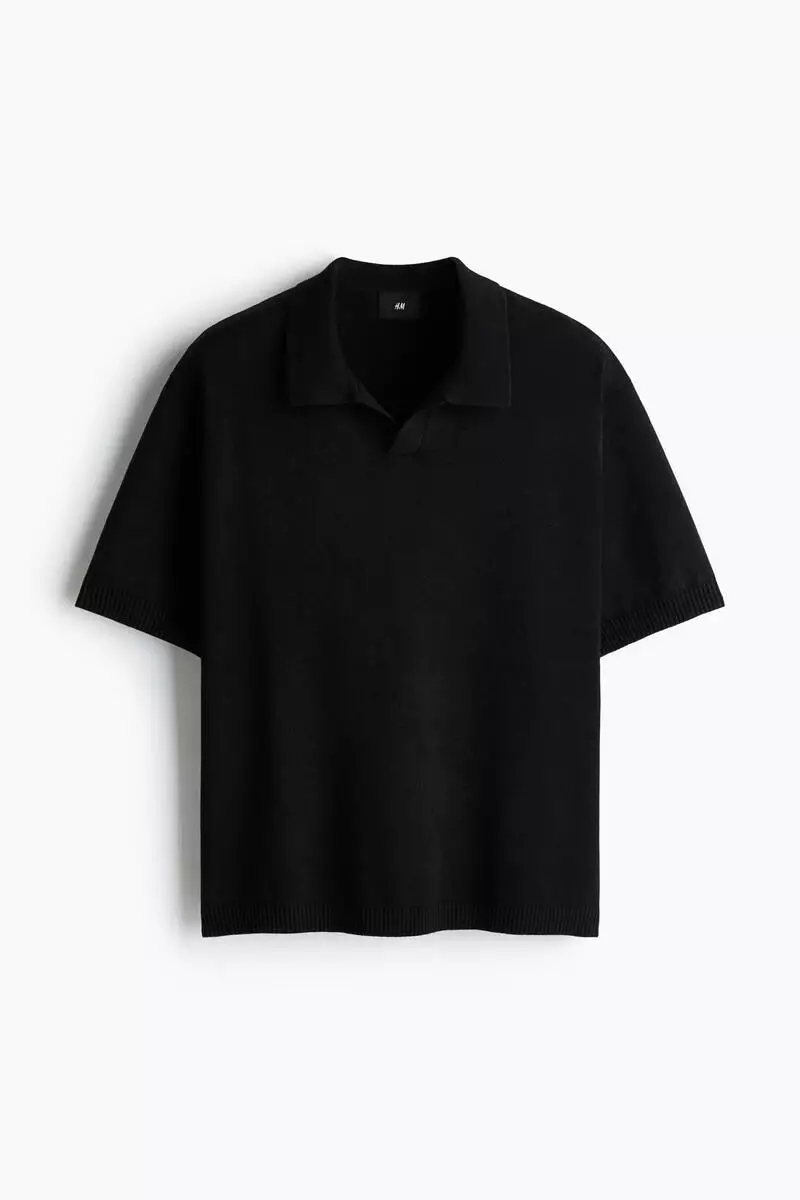 Loose Fit Knitted polo shirt
