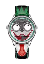 Silver, Black, Red, White, Green