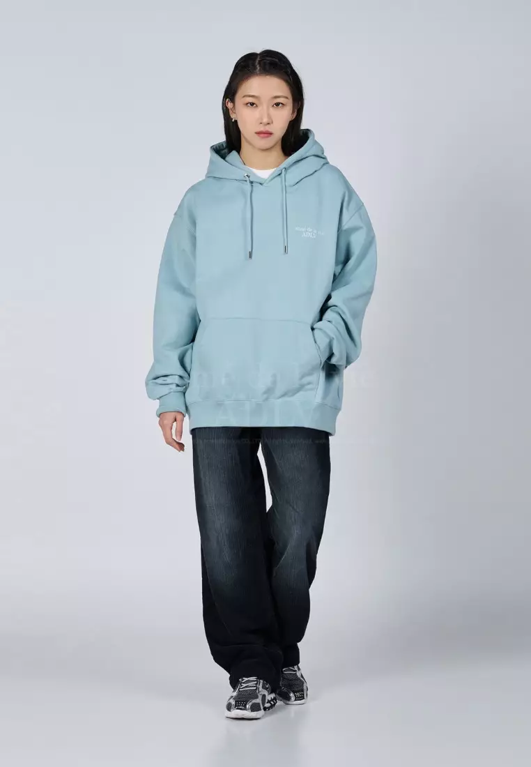 Jual Acme De La Vie Fuzzy Dragon Artwork Hoodie Dark Mint