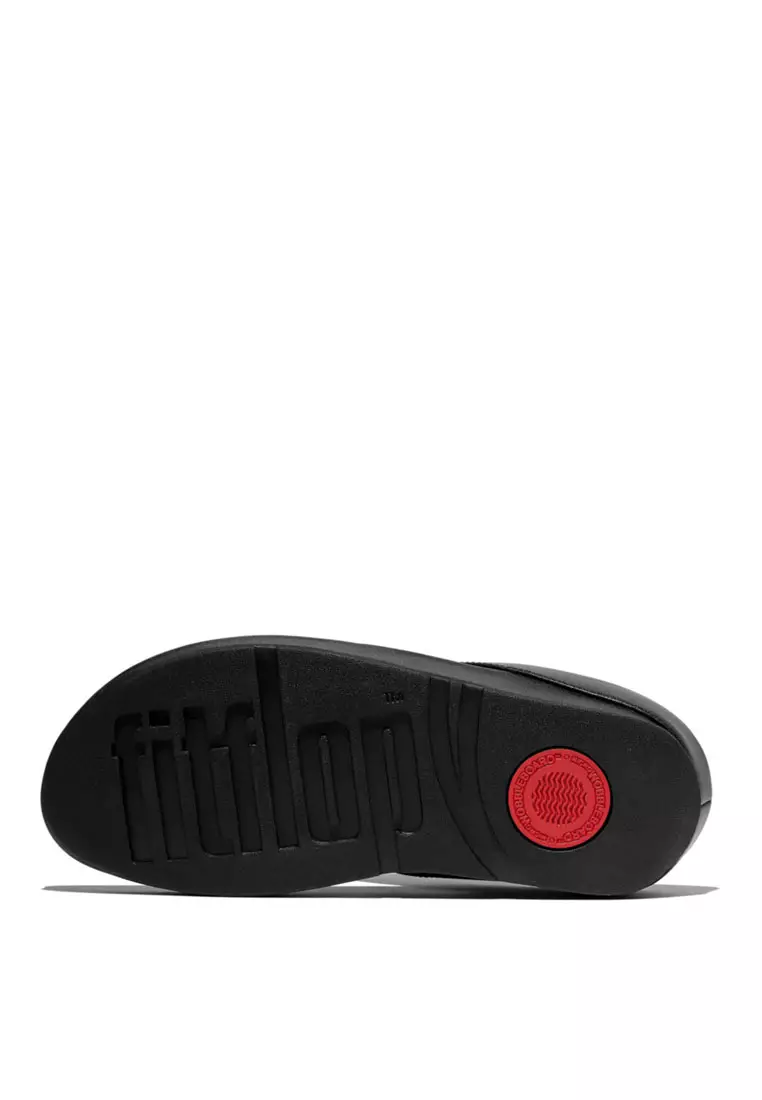 FitFlop RUMBA Beaded Toe-Post Sandals - All Black (B5R-090)