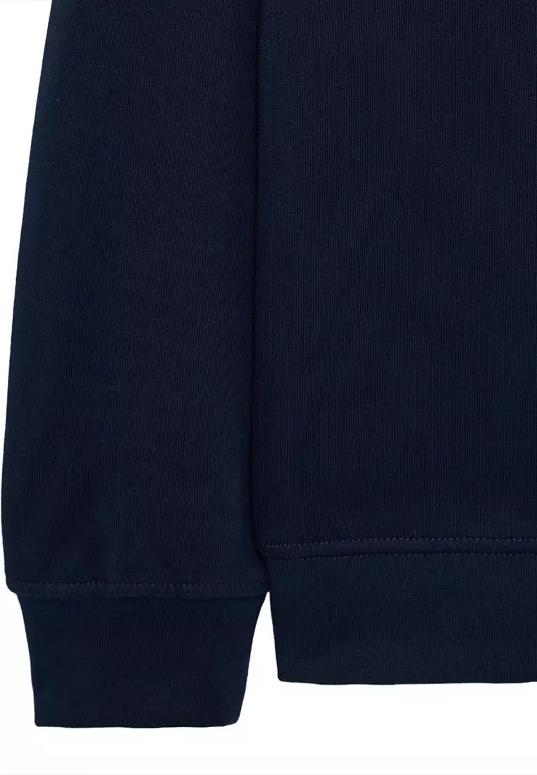 MENS NAVY KRAVIZ 1/4 ZIP WITH PARACHUTE OVERLAY