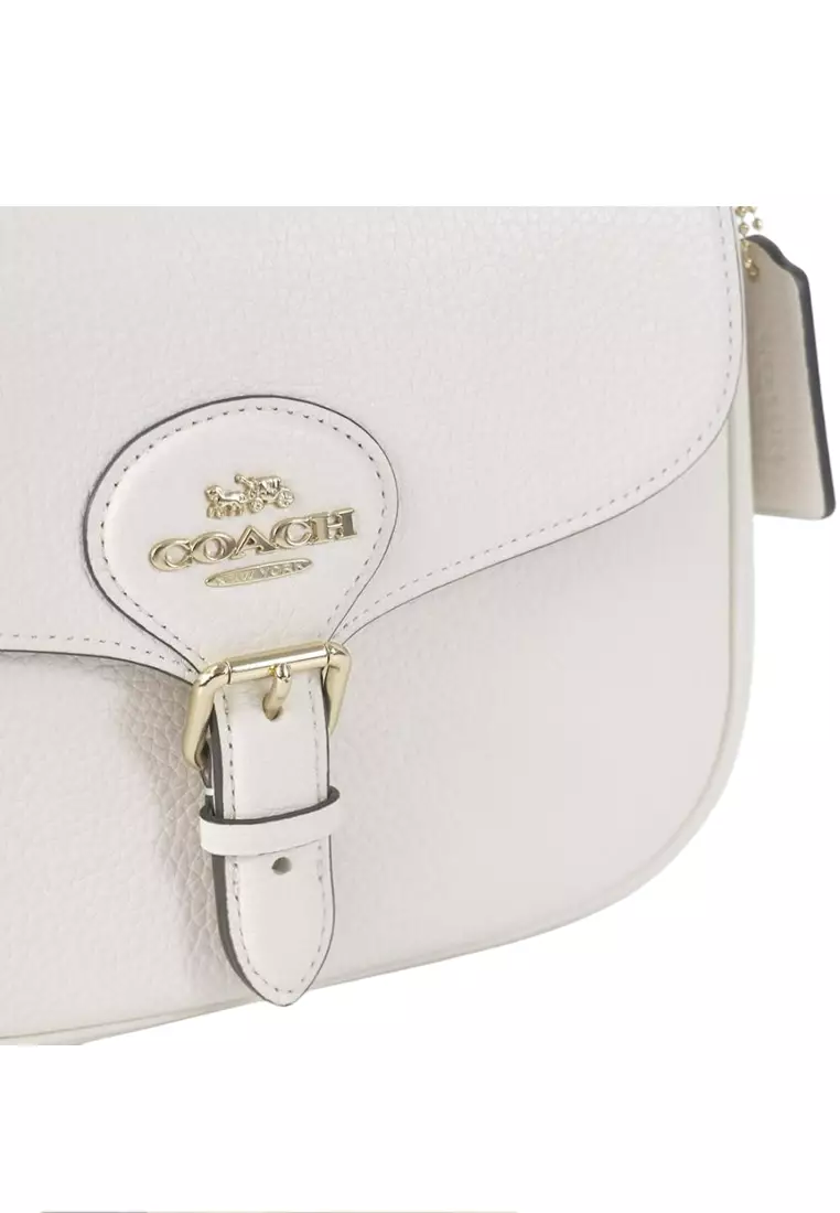 Amelia Saddle Bag - White