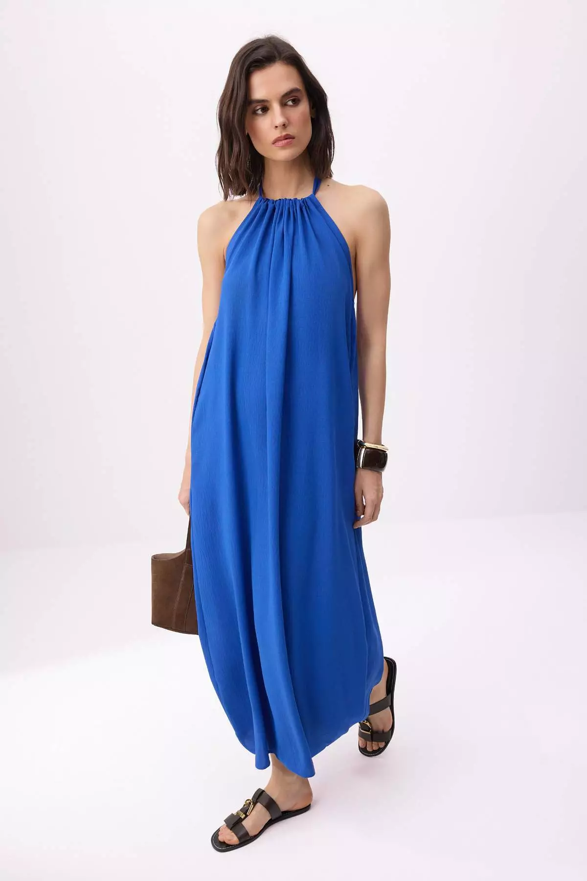 Cobalt Relaxed Fit Maxi Woven Dress Twoss26El329