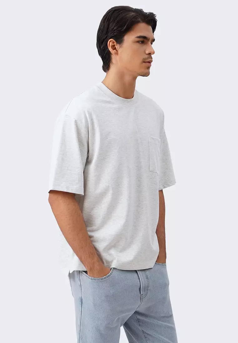 Men's Medium Weight Cotton T-Shirt with Pocket