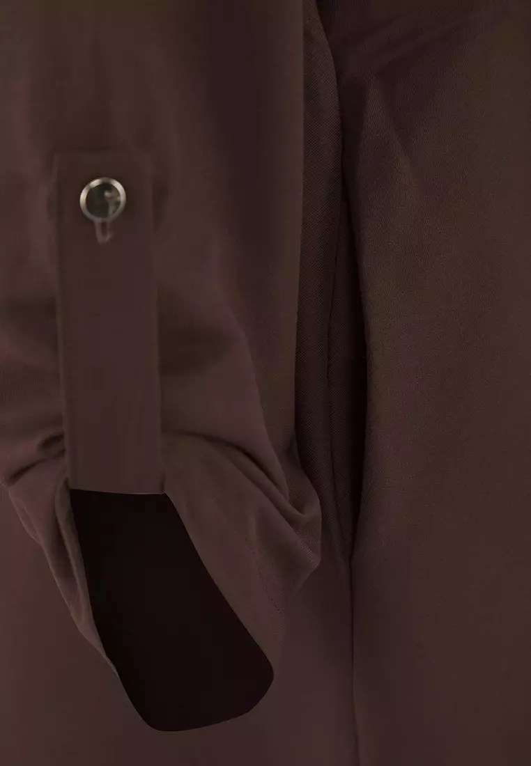Zipper Detailed Gabardine Dress