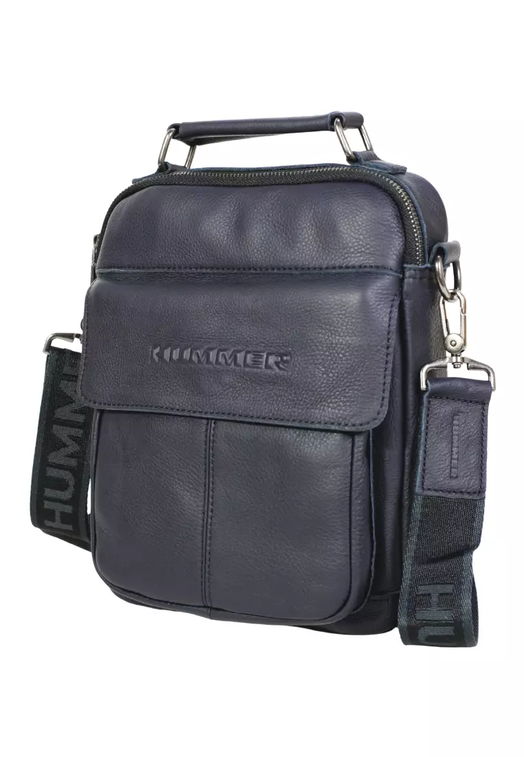 HUMMER LEATHER VERTICAL SLING  BAG - 18131070