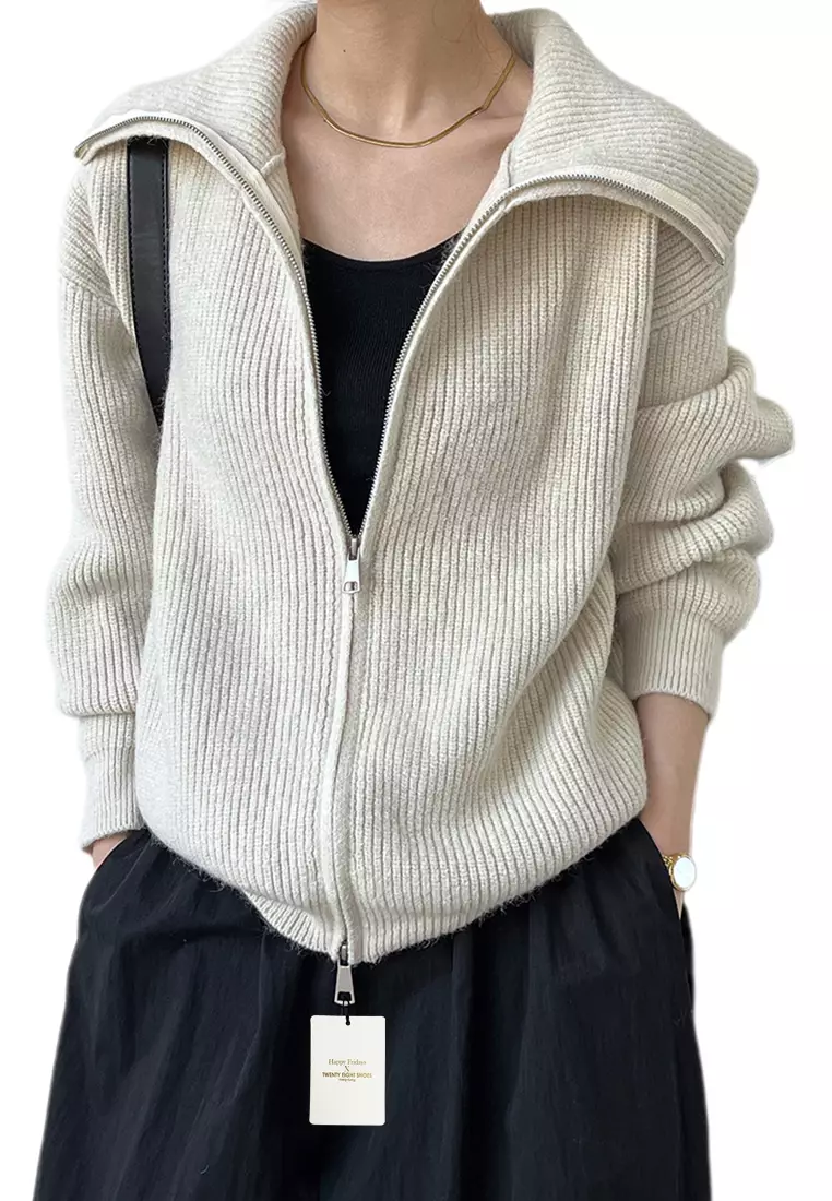 Buy Twenty Eight Shoes Double Zipper Knit Cardigan YX316 2024