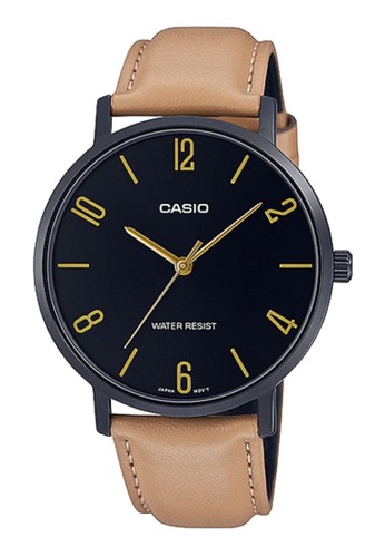 Casio brown Casio Analog Leather Dress Watch (MTP-VT01BL-1B) 543A0AC1D2313EGS_1