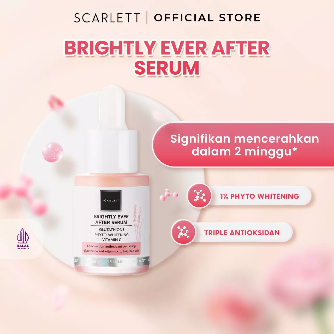 Scarlett Whitening Brightly Essence Toner + Scarlett Whitening Brightly Ever After Serum