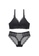 W.Excellence black Premium Black Lace Lingerie Set (Bra and Underwear) 52AAFUSE5BC9D7GS_1
