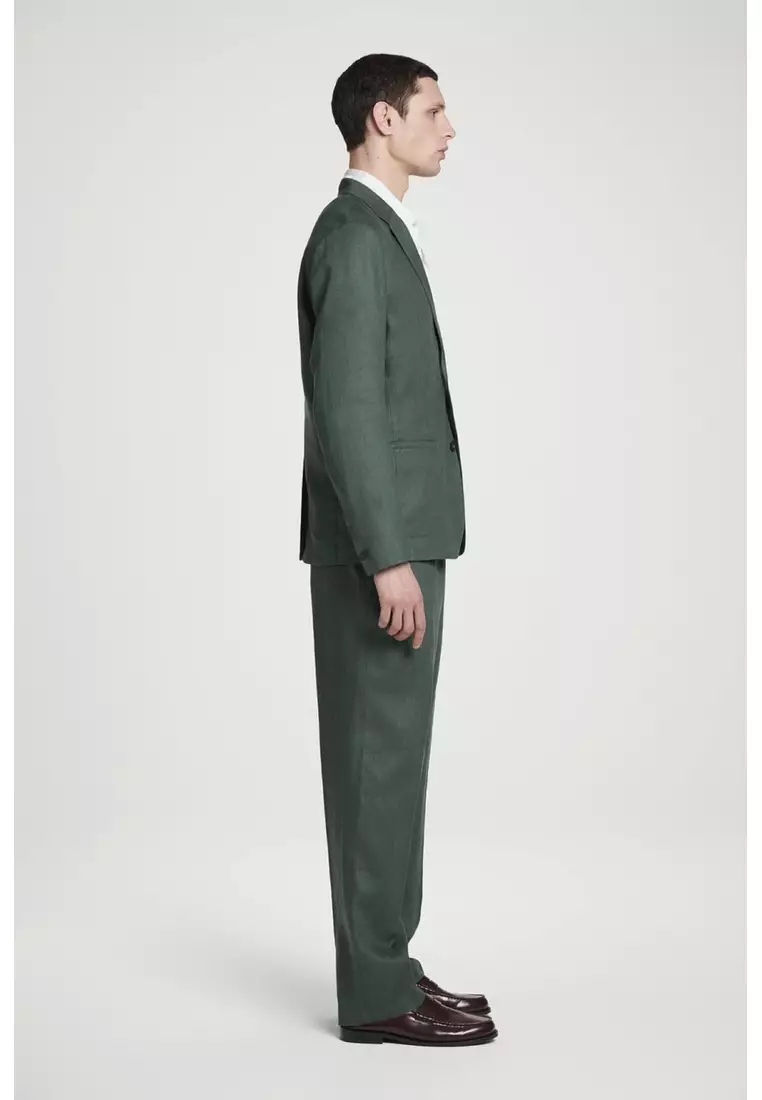 SINGLE-BREASTED LINEN BLAZER