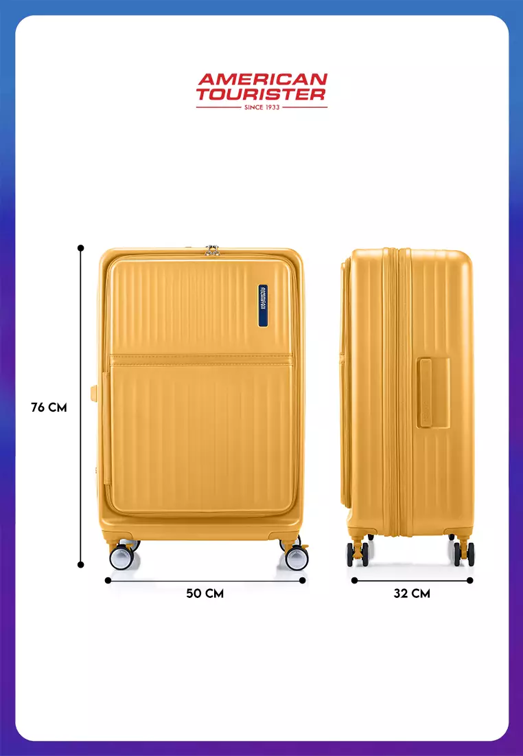 American Tourister Koper Hardcase Tranto Spinner Large 28 Inch EXP TSA BO - Mustard