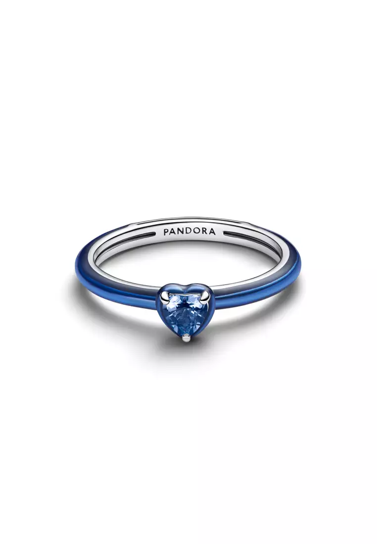 Pandora Blue Chakra Heart Ring