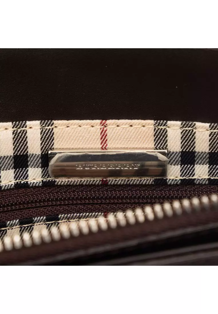Pre-Loved Burberry Leather Handbag
