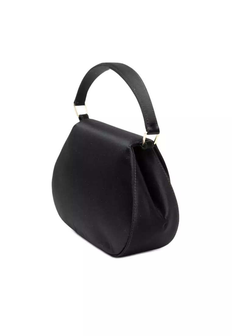 Pre-Loved Chanel Cc Satin Top Handle Flap