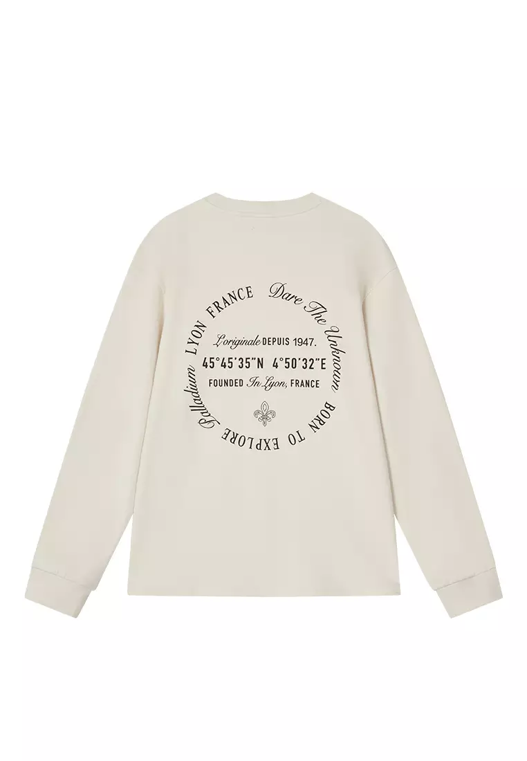 MEN'S THEME PRINTED LOOSE FIT LONG SLEEVES T-SHIRT