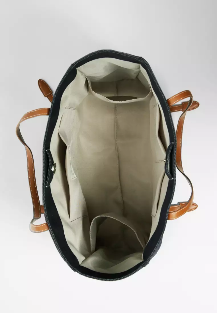 DAHLIA Canvas Shoulder Bag Ivory